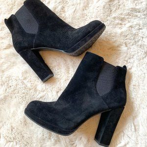 Gianni Bini Suede Heeled Ankle-Boots